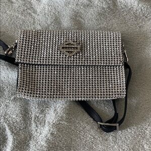 Harley-Davidson Silver Crystal Embellished Women's Bag